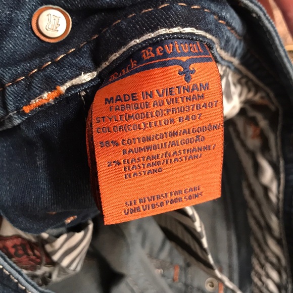 SOLD! Rock revival Ellor boot cut jeans. 26 x 33. - Picture 7 of 7